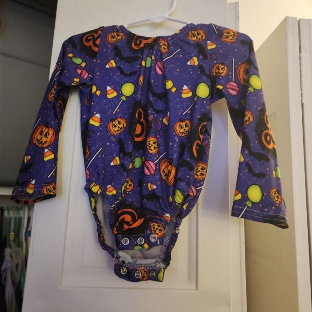 Halloween Pumpkin Kids Bodysuit - Blue